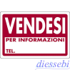 Cartello "Vendesi" 24x33cm in PVC