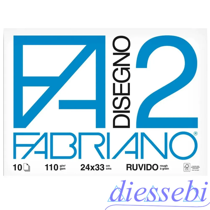 Album da Disegno Ruvido 24x33cm 10fg F2 Fabriano