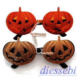 Occhiali Zucca Oro Halloween