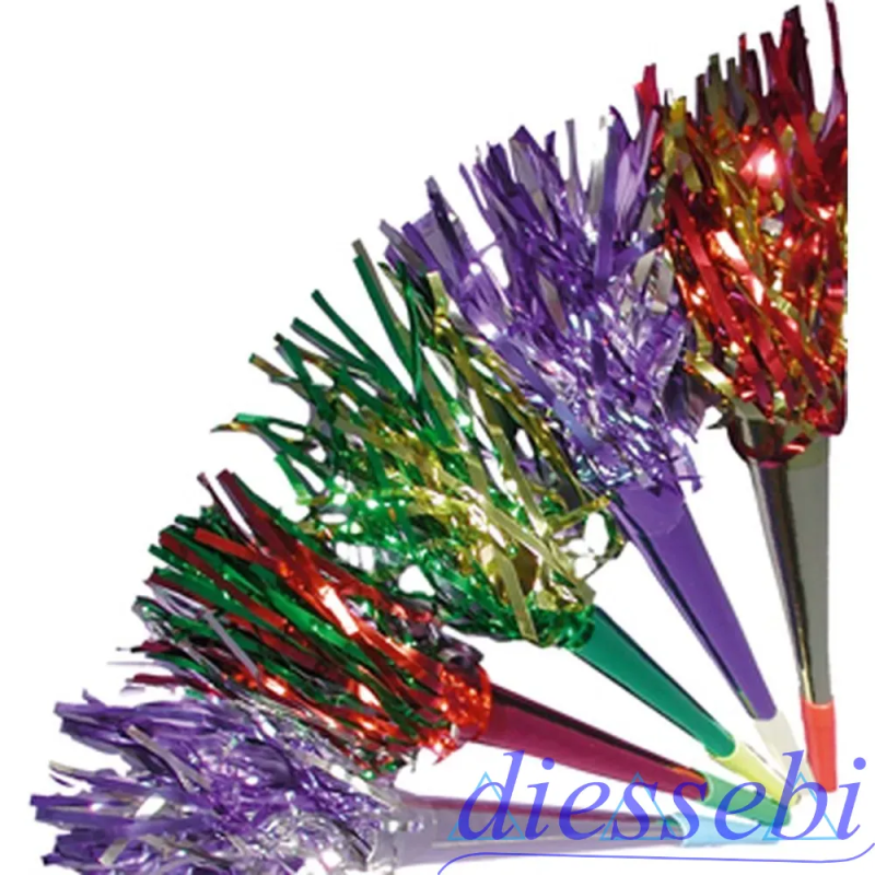 Tromba 26cm in cartoncino - colori metallizzati assortiti