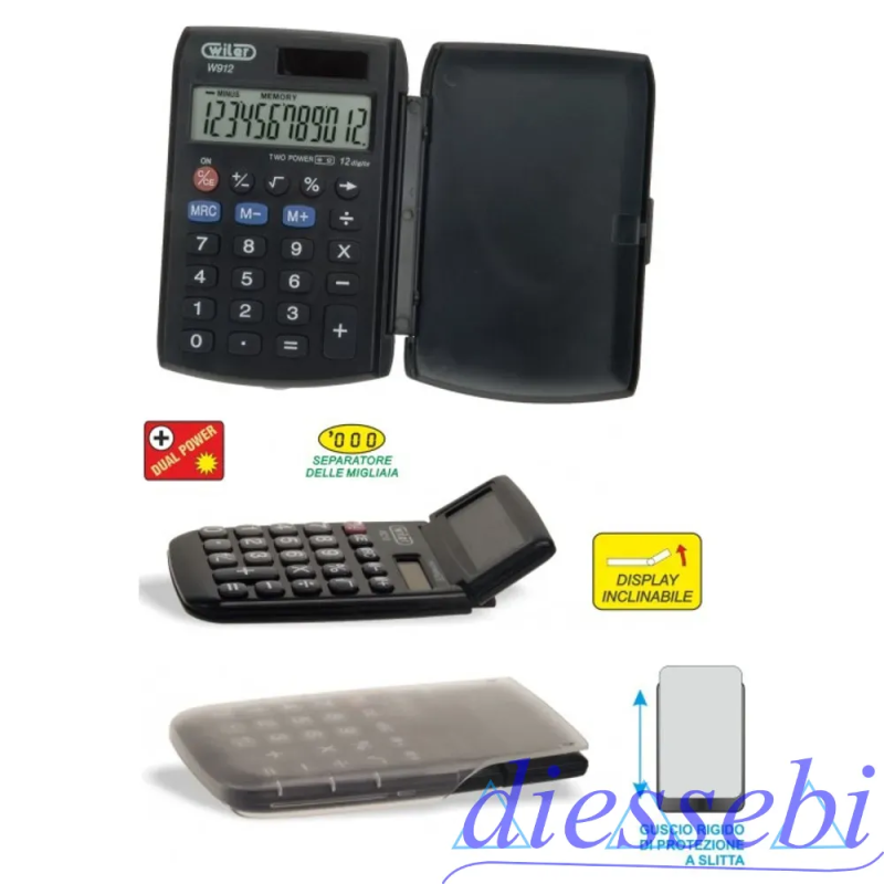 Calcolatrice Tascabile W912 Wiler