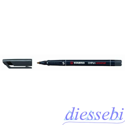 Penna OHP Stabilo S Nero