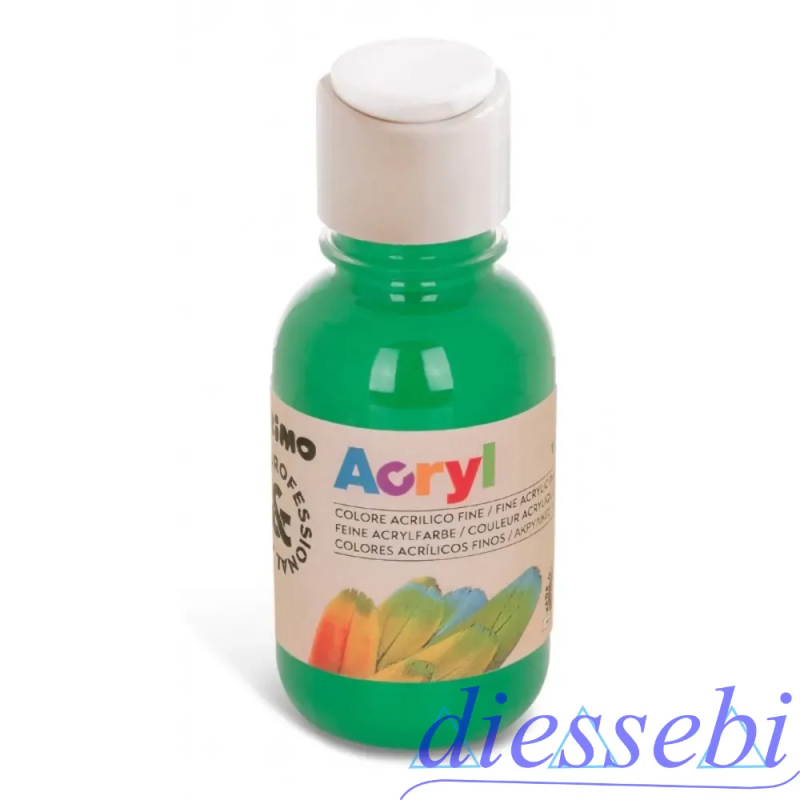 Tempera Acrilica Verde Brillante