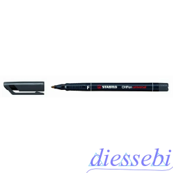 Penna OHP Stabilo F Nero
