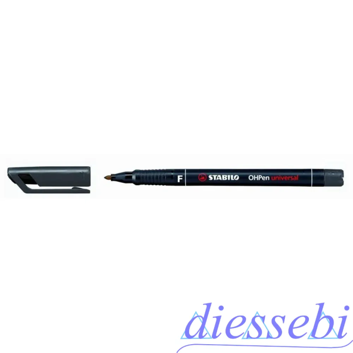 Penna OHP Stabilo F Nero
