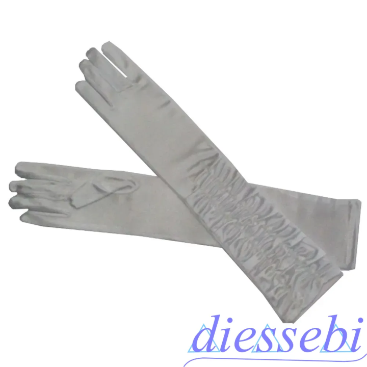 Guanti in Licra Bianco 45cm