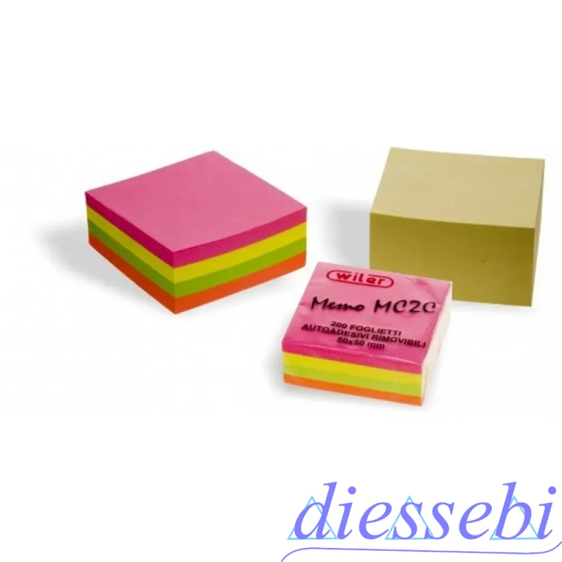 Foglietti Autoadesivi Rimovibili Multicolor Wiler
