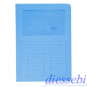 Confezione 50 Cartelle con Finestra Sintex A4 Azzurro