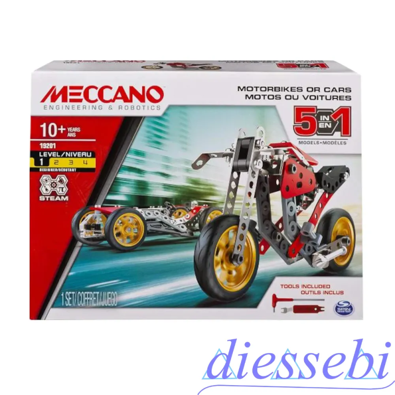 Meccano Moto e Auto 5in1