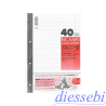 Ricambi A4 B 40 fogli Bianchi Pigna
