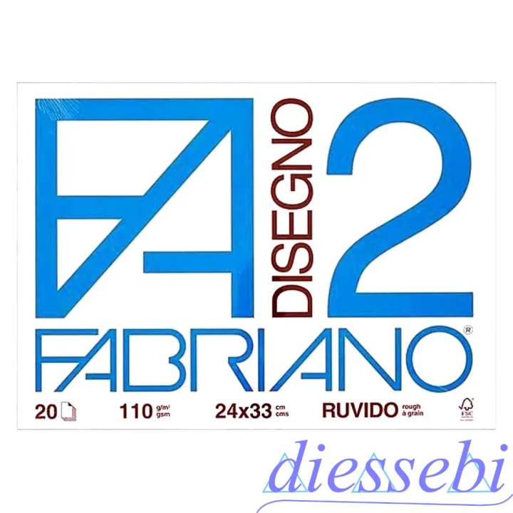 Album da Disegno Ruvido 24x33cm 20fg F2 Fabriano