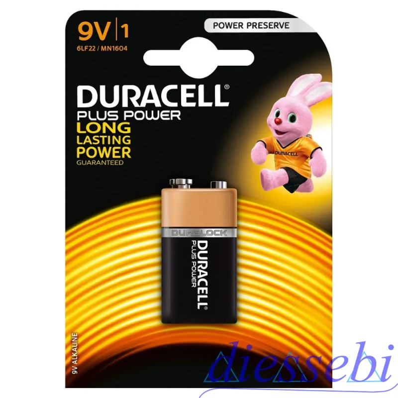 Batteria 9V Duracell Plus Power