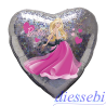 Mylar Barbie Love Hearts 18 inch (45cm)