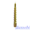 Candela Tortiglione Laccata Oro Ceneria di Giorgio
