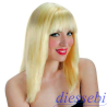 Parrucca Liscia Lunga Bionda con Frangia Carnival Toys