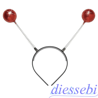 Cerchietto con Antenne Rosso
