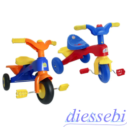 Triciclo Bimbi Celeste - Tricycle Let's Go For a Ride Mazzeo Giocattoli