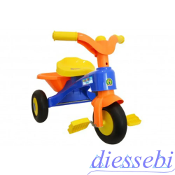 Triciclo Bimbi Celeste - Tricycle Let's Go For a Ride Mazzeo Giocattoli