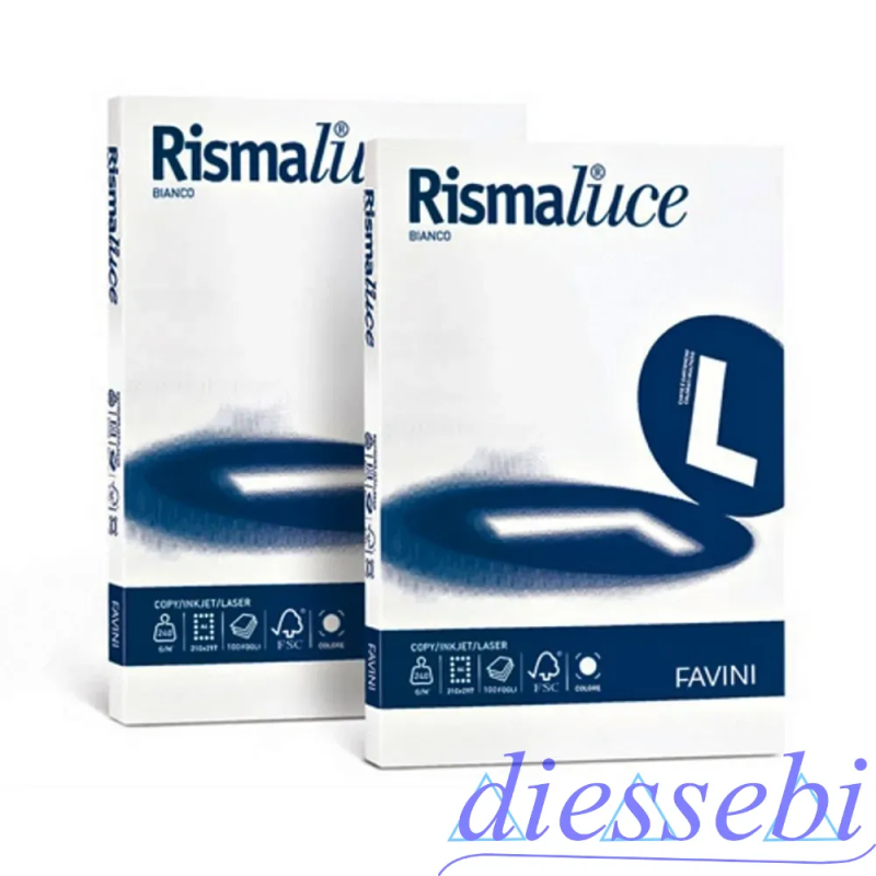 Cartoncino A3 200gr Bianco (01) Rismaluce Favini