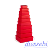 Scatola Rettangolare Rossa 30x21x12cm