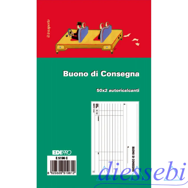 Blocco Buoni di Consegna 2 copie autoricalcante