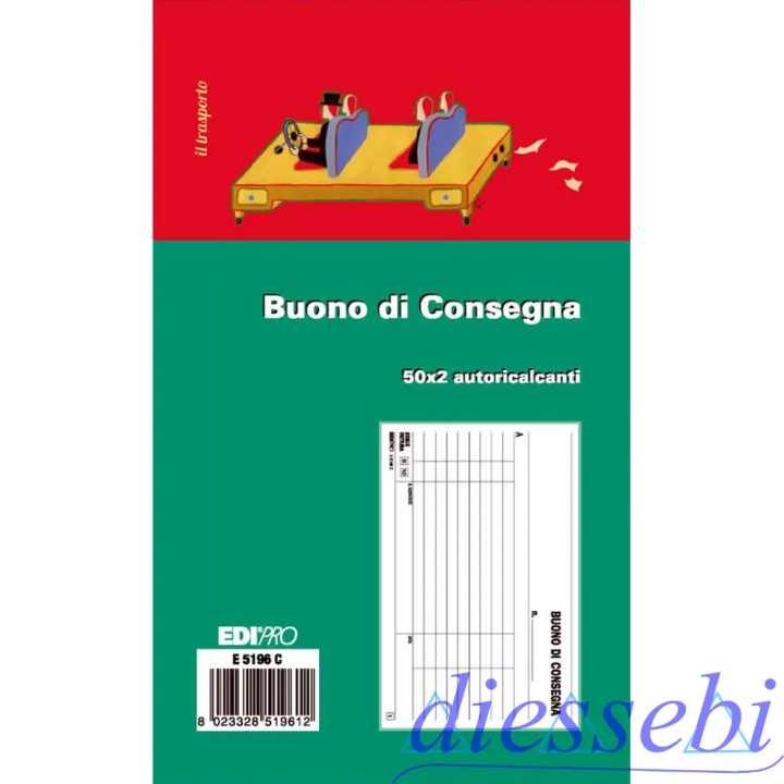 Blocco Buoni di Consegna 2 copie autoricalcante