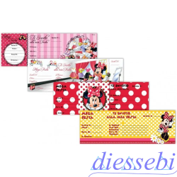 Carnet 15 Inviti Compleanno Minnie