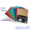 Blister 10fg A4 Glitter 210gr Adesiva (colori assortiti)