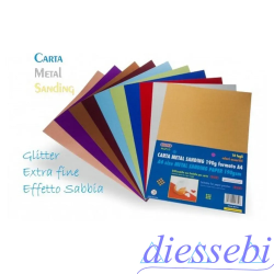 Blister 10fg A4 Metal Sandingl 190gr (colori assortiti)
