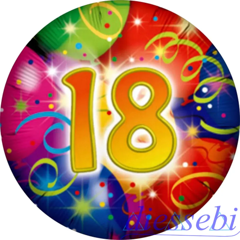 Mylar 18° Compleanno 45cm Foil Balloon