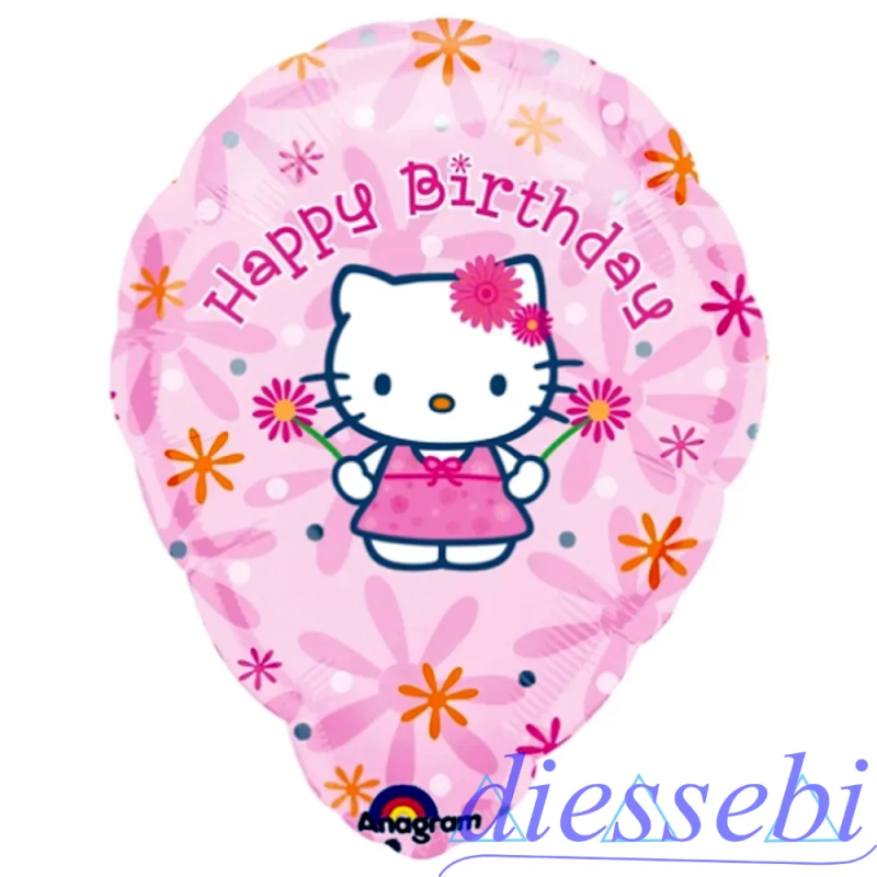 Mylar Compleanno Happy Birthday Hello Kitty 45cm