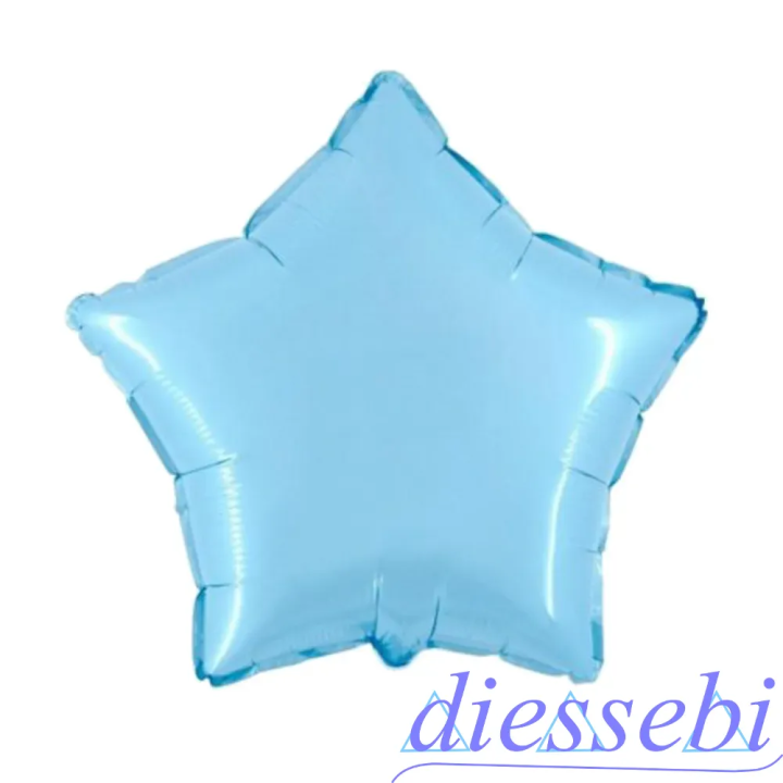 Mylar Stella Minishape Celeste perla 22cm