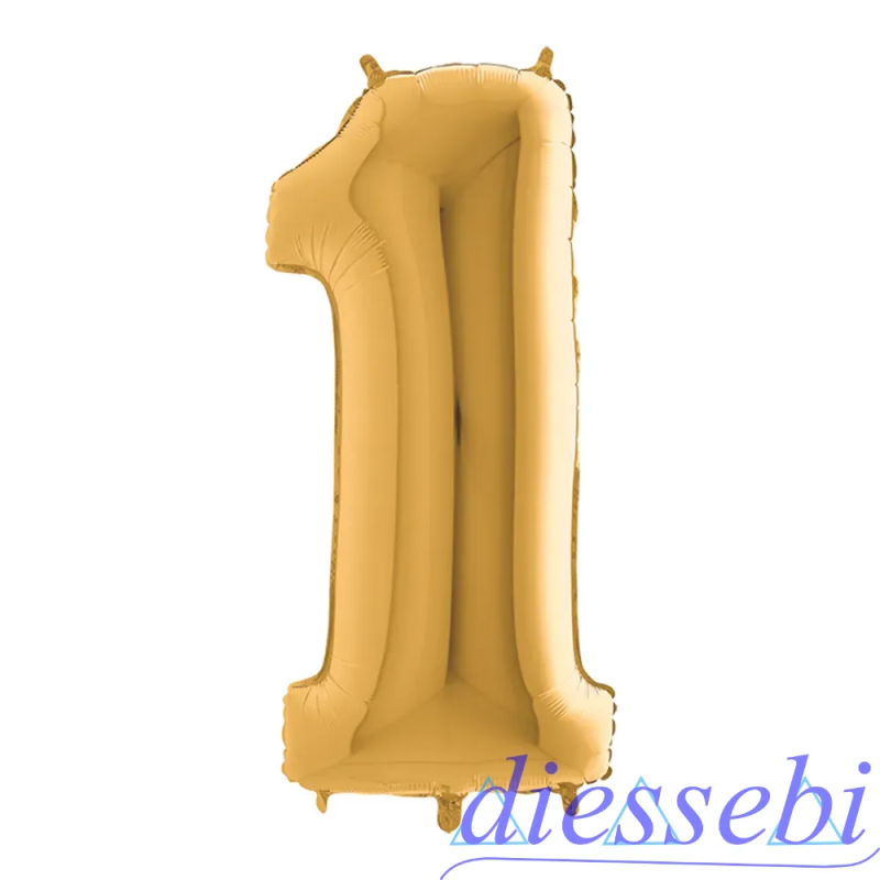 Mylar Mini Numero 1 Oro 35cm