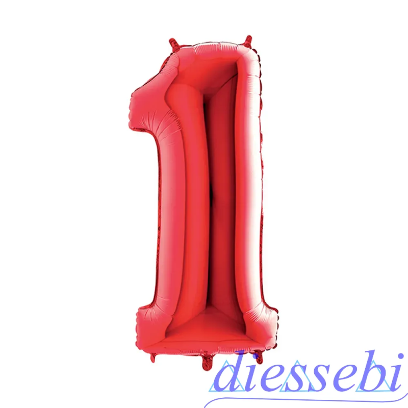Mylar Mini Numero 1 Rosso 35cm