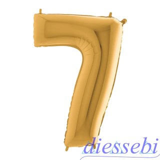 Mylar Mini Numero 7 Oro 35cm