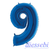 Mylar Mini Numero 9 Blu 35cm
