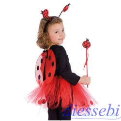 Set Coccinella (Ali + Cerchietto + Bacchetta) Carnival Toys