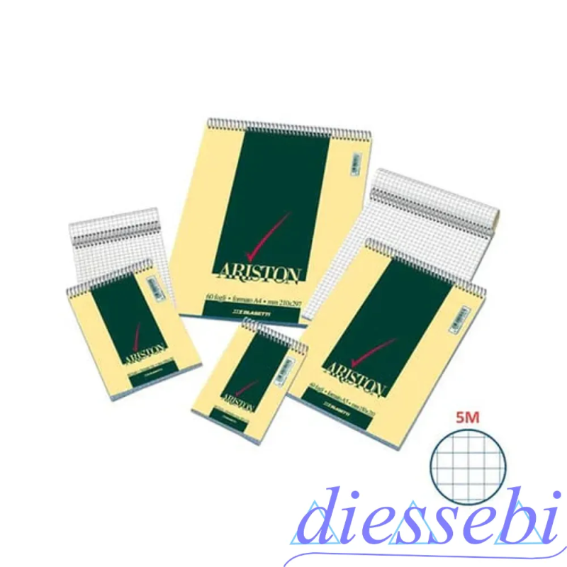 Block Notes Spiralato A4 5mm 60fg Ariston Blasetti