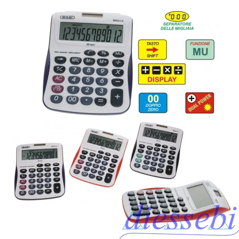 Calcolatrice da Tavolo W5212 Wiler