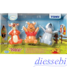 Set 3 Personaggi Protagonisti Winnie The Pooh 9cm Disney Tomy