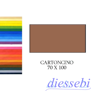Cartoncino 50x70cm 200gr Marrone (26) Fabriano