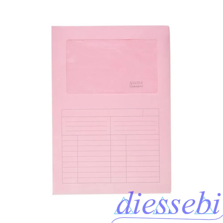 Confezione 50 Cartelle con Finestra Sintex A4 Rosa