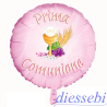 Mylar Prima Comunione Rosa