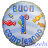 Mylar 1° Compleanno Celeste