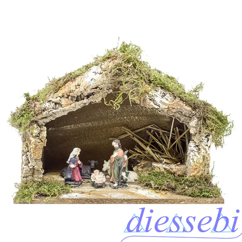Capanna con Natività 38cm Joy Christmas