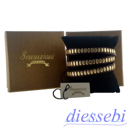 Bracciale in Pelle con Borchie Sensazioni Firenze