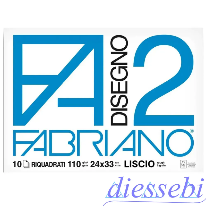 Album da Disegno Riquadrato 24x33cm 10fg F2 Fabriano