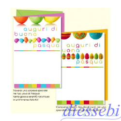 Biglietto Buona Pasqua Cromo NB