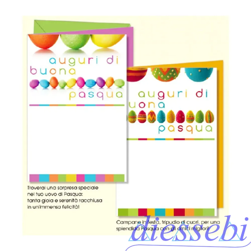 Biglietto Buona Pasqua Cromo NB
