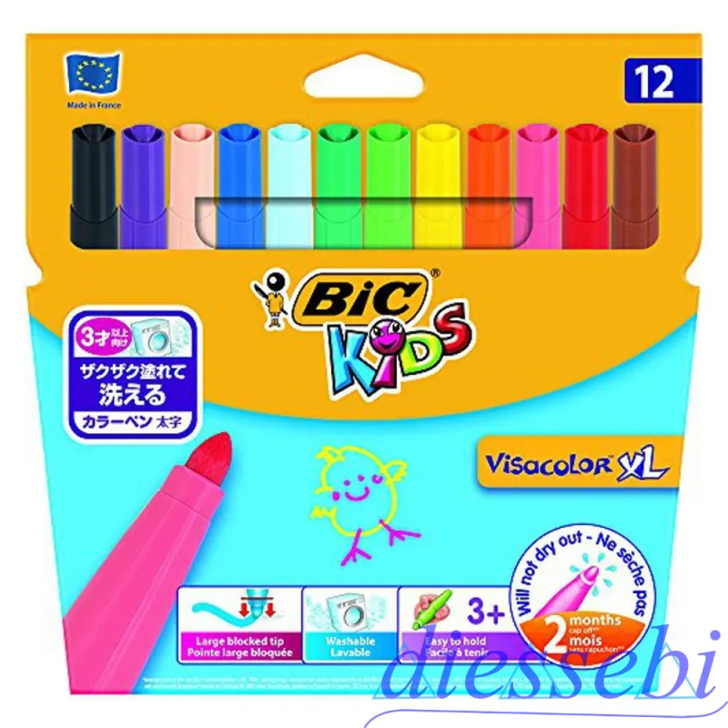 Pennarelli 12 Maxi Bic Kids